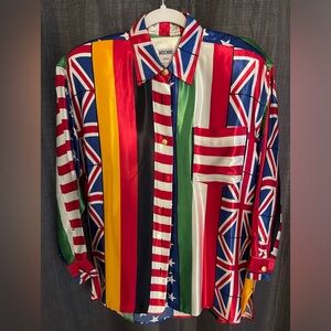 VINTAGE MOSCHINO FLAGS SHIRT
